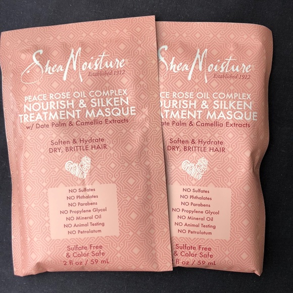 Shea Moisture Hair Mask Peace Rose Oil softens 2 - Picture 1 of 5